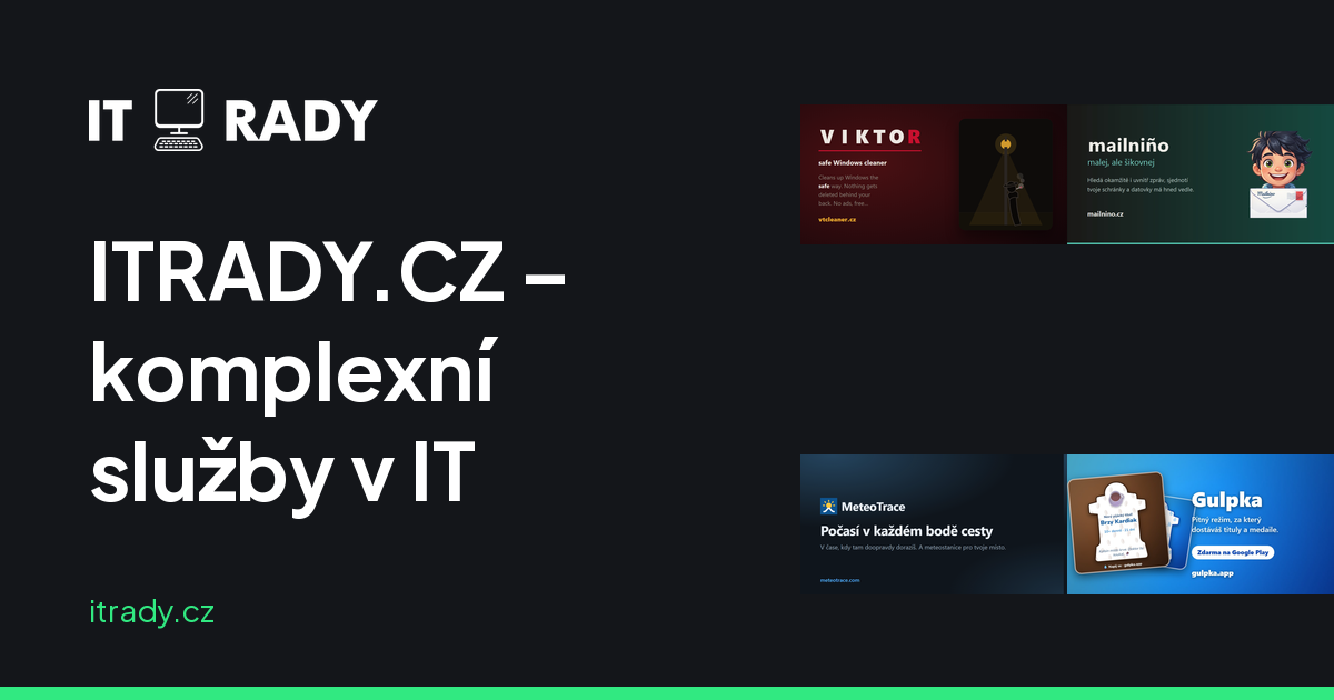ITRADY.CZ — komplexní služby v IT