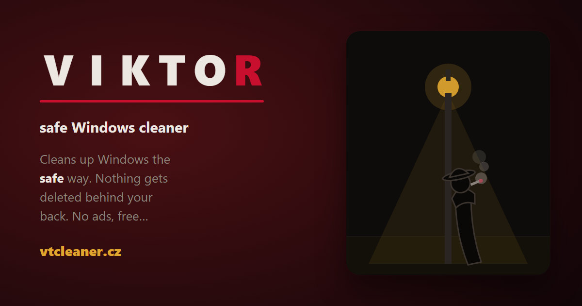 Viktor the Cleaner — bezpečný čistič Windows